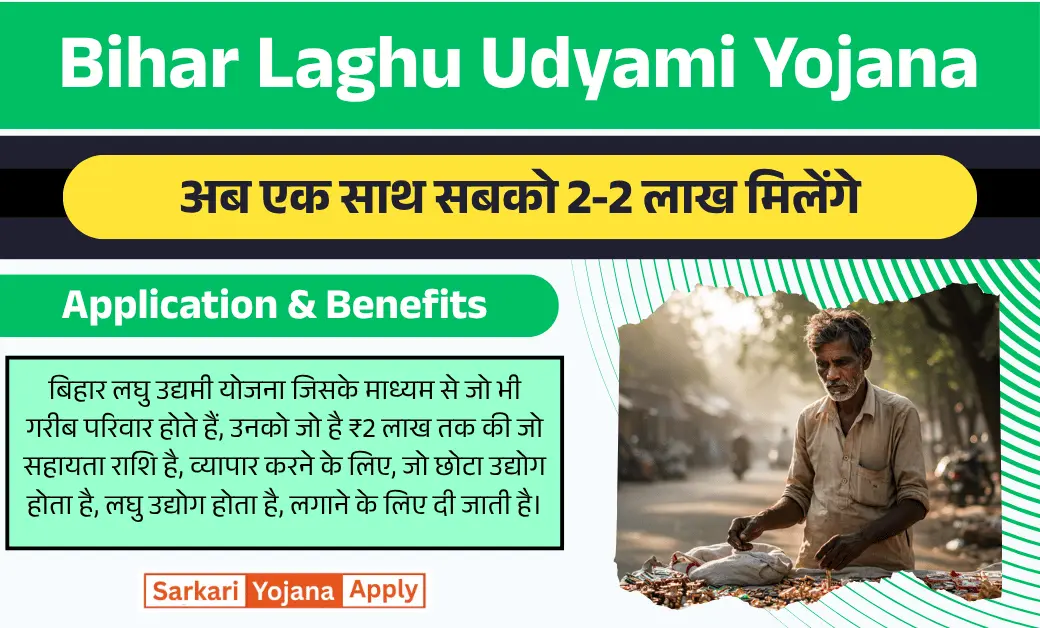 Bihar Laghu Udyami 2 Lakh Scheme Update