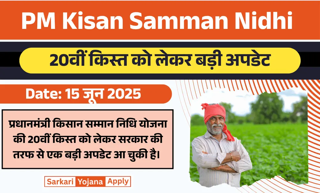PM Kisan Yojana 20th Instalment Date